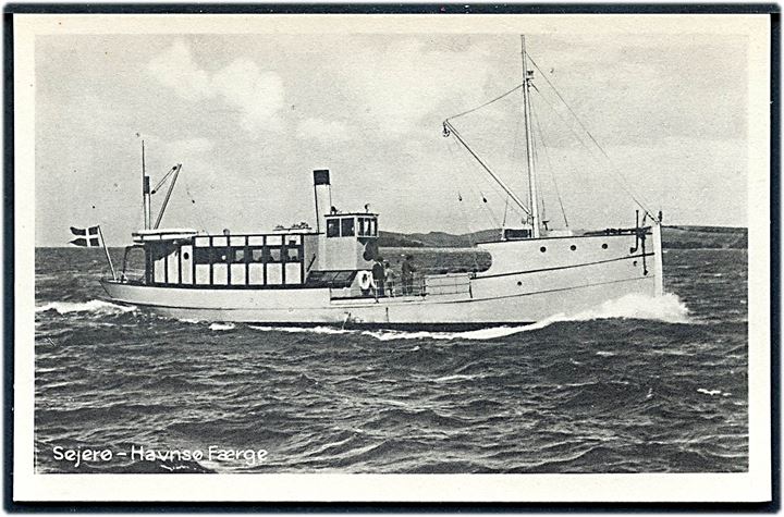 “Sejerø-Havnsø”, S/S, Sejerø-Havnsø færgefart 1924-1952. S. Bay, Stenders no. 75613. Kvalitet 10