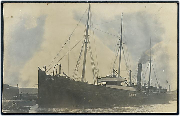 “Louise”, S/S, DFDS. Fotokort u/no anvendt fra England 1913. Kvalitet 7