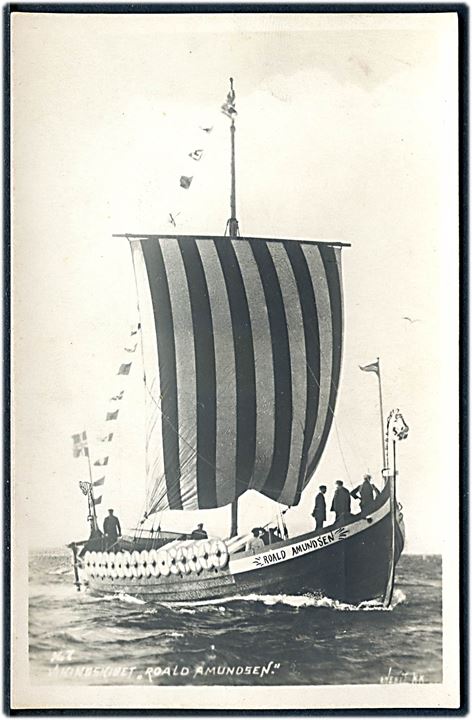 Norge. “Roald Amundsen”, vikingeskib, efterligning af Goksted-skibet. K.K. no. 7. Kvalitet 8