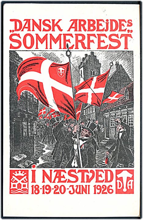 Næstved, “Dansk Arbejde”s Sommerfest 1926. Chr. Cato u/no. Kvalitet 10