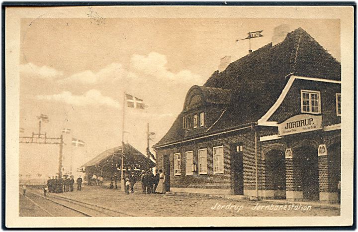 Jordrup, jernbanestation på Troldhedebanen. P. Hansen u/no. Kvalitet 8