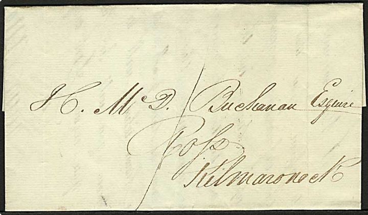 1825. Foldebrev dateret d. 28.9.1825 til Dumbarton.