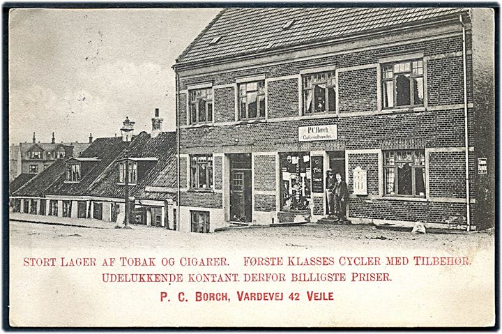 Vejle, Vardevej 42, P.C. Borch Colonialhandel. J.J.N. no. 1814. Kvalitet 8