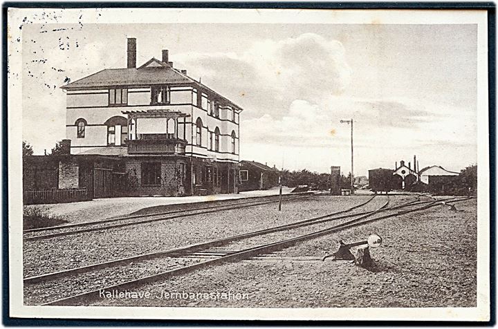 Kallehave (Kalvehave), jernbanestation. C. M. Nielsen no. 406. Kvalitet 8