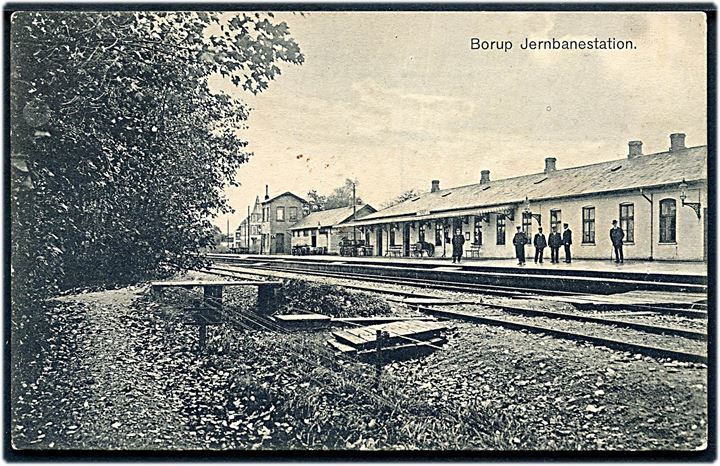 Borup, jernbanestation. J.J.N. no. 6594. Kvalitet 8