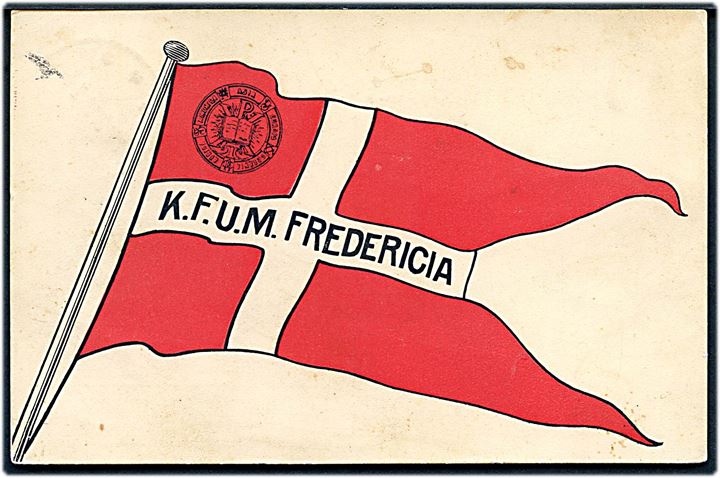 Fredericia, K.F.U.M. på Dannebrog. Fredericia Centraltrykkeri u/no. Kvalitet 7