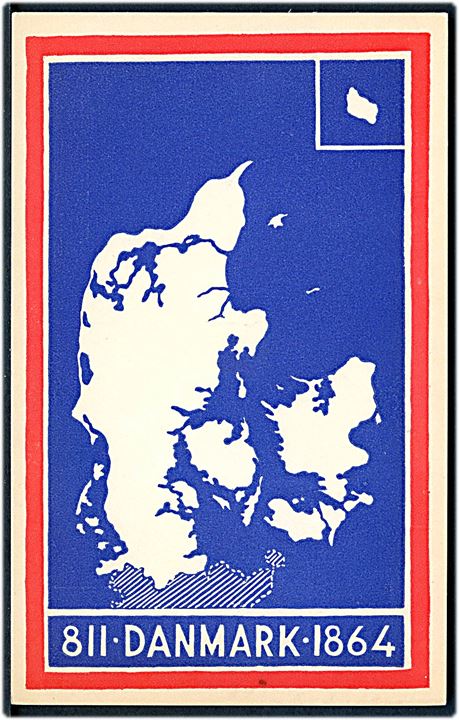 Propagandakort “Fra Ejderens Strøm til Skagens hvide Banker”.  i forb. med mulig grænserevision. Bristol u/no. Kvalitet 8