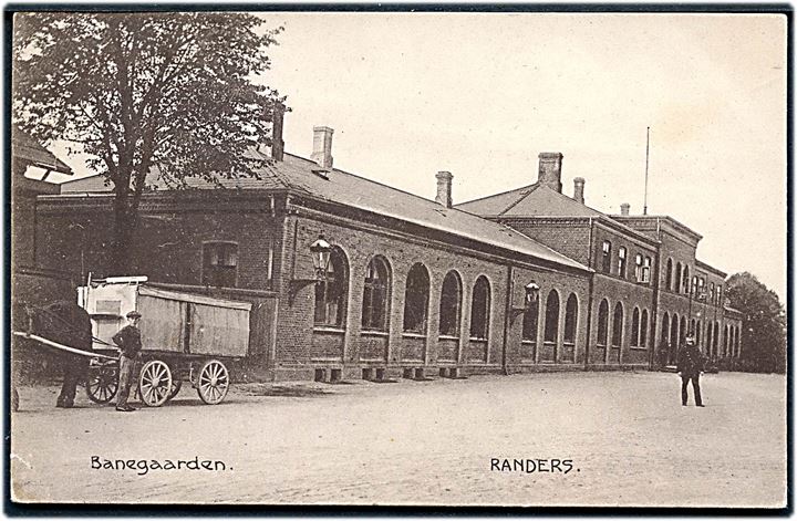 Randers, jernbanestation. Papirhuset no. 23545. Kvalitet 7
