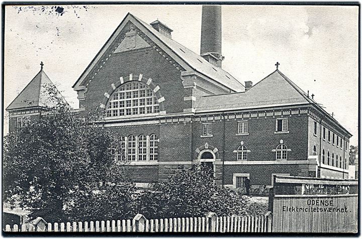 Odense, Elektricitetsværket. Stenders no. 19437. Kvalitet 8