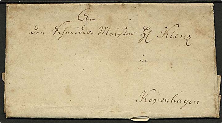 1837. Privat befordret brev fra Benkenhagen i Vorpommern d. 21.9.1837 til København.