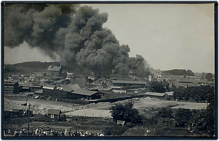 Odense, havnebranden d. 27.7.1925. E. Ravn u/no. Kvalitet 9