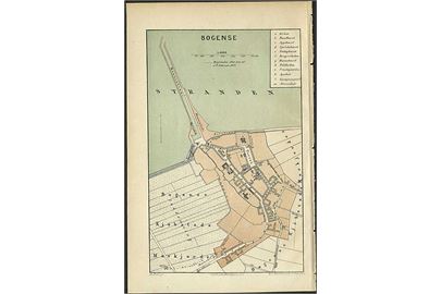 Bogense. Kort fra Trap Danmark ca. 1870 udg.