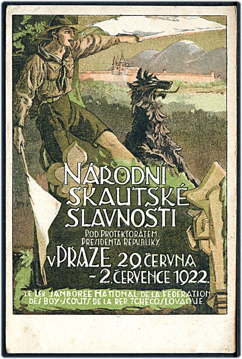 Tjekkoslovakiet. National Spejder Jamboree i Prag 1922. Narodni Skautske Slavosti. U/no. Kvalitet 7