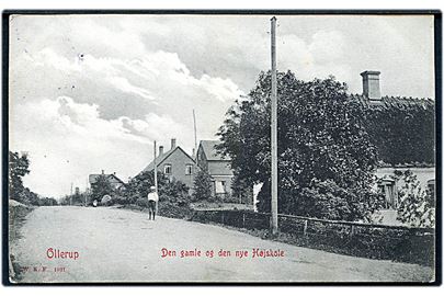 Ollerup, Den gamle og den nye Højskole. W.K.F. no. 1021.