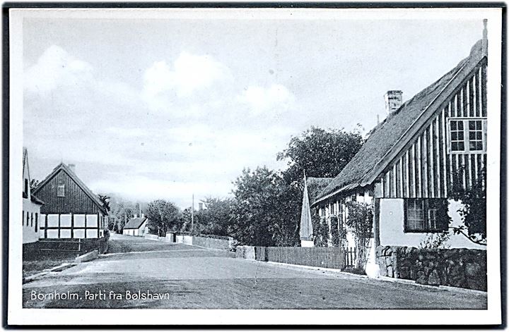 Bornholm, parti fra Bølshavn. Colberg no. 972.