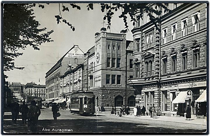 Åbo, Auragatan. Fotokort no. 153.