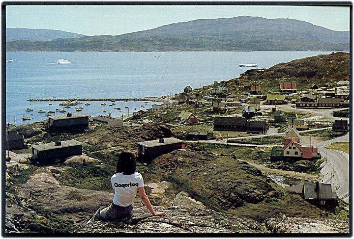 Julianehåb, udsigt over Fjorden.  P. Neve u/no.