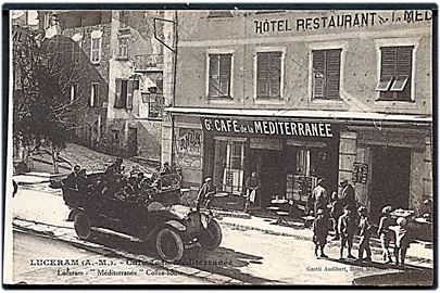 Frankrig, Luceram. Cafe de la Méditeuranée. Giletta no. 290.