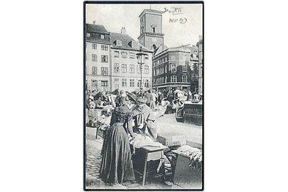Købh., Gammeltorv med marked. Stenders no. 1261.
