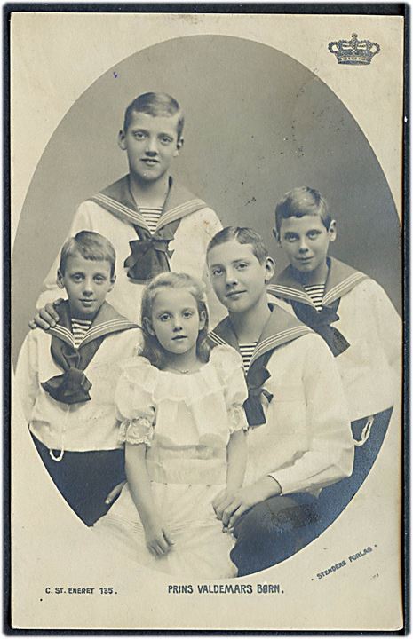 Prins Valdemars børn. Stenders no. 135.