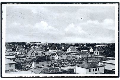 Lyngby, udsigt fra Statsskolen mod vest. C.G. Petersen no. 72045.
