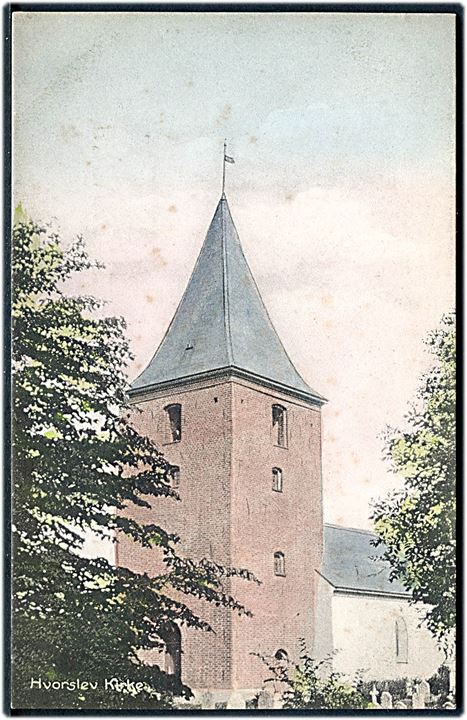 Hvorslev Kirke. Stenders no. 7084. 