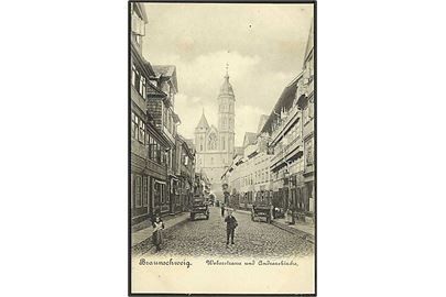 Parti fra Weberstrasse i Braunschweig, Tyskland. R. Borek no. 130.