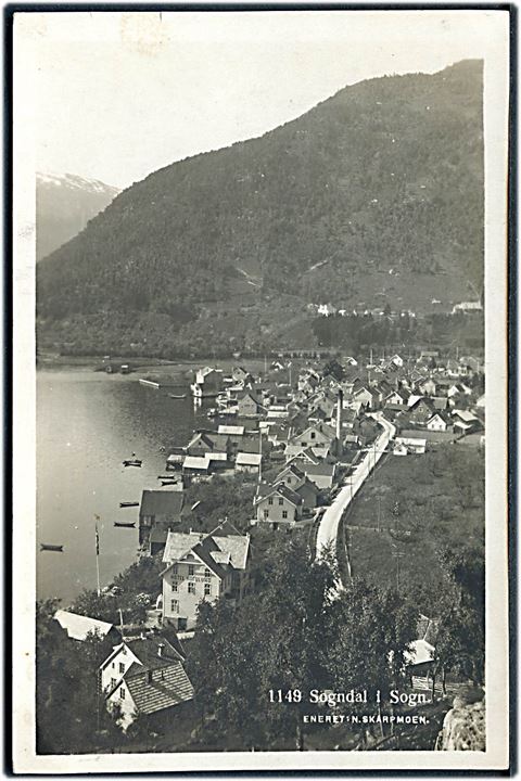 Norge, Sogndal i Sogn. Fotokort N. Skarpmoen no. 1149.