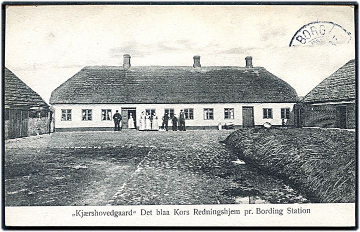 Kjærshovedgaard. Det blaa Kors Redningshjem pr. Bording Station. Th. Buckhave no. 27. 