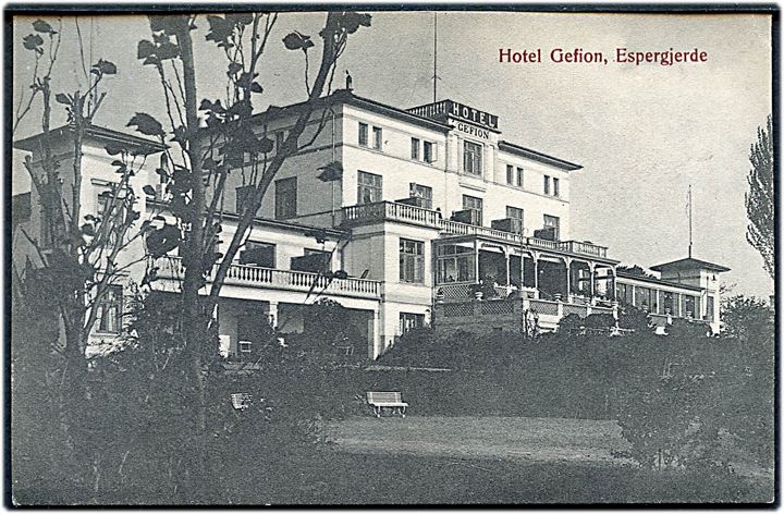 Espergærde. Hotel Gefion. J. M. no. 589. 