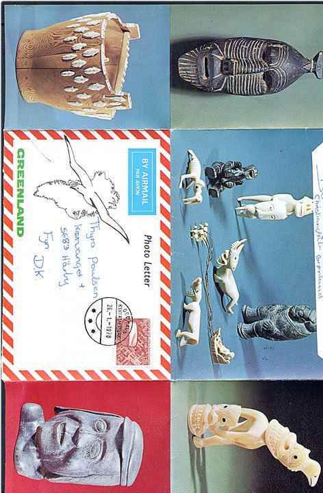 1,20 kr. Videnskabelige Undersøgelser på Photo Letter fra Godhavn d. 26.1.1978 til Hårby, Danmark.
