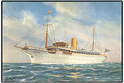 Stella Polaris, S/S, Clipper Line krydstogtskib sendt fra Funchal 1952 til Danmark.