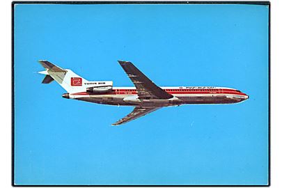 Boeing 727 TS-JHN fra Tunis Air. Reklamekort.