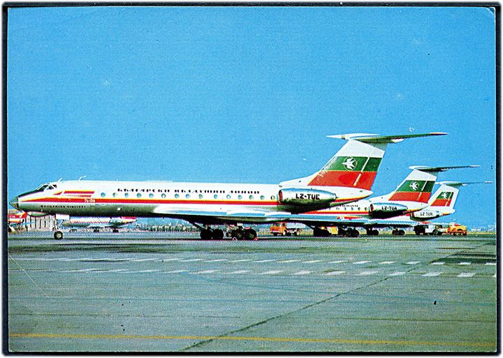 Tupolev TU-134 LZ-TUE, LZ-TUA og LZ-TUH fra Balkan Bulgarian Airlines. Midterste maskine LT-TUA forulykkede i Bulgarien d. 16.3.1978 på flyvning fra Sofia til Warszawa. Alle 73 ombordværende omkom.