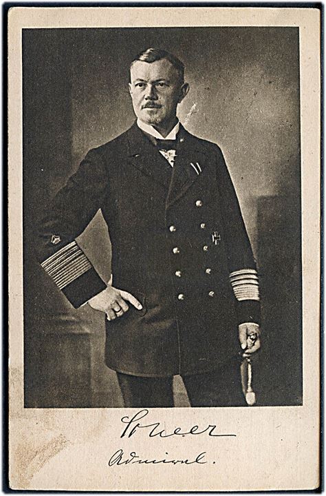 Admiral Reinhard Scheer, Chef der Hochseestreitkräfte..