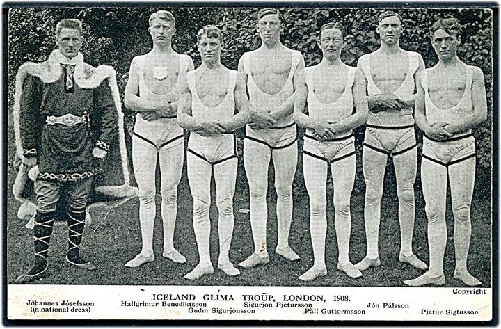 Island. Glima truppen til OL i London 1908. U/no.
