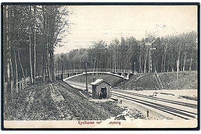 Kystbanen ved Skodsborg. A. Vincent no. 3042. Lille skade på motivsiden.