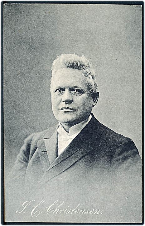 J.C. Christensen, var Danmarks 17. konseilspræsident fra 1905 til 1908. U/no.
