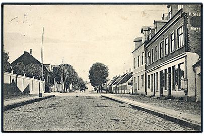 Holbæk gademotiv Hvor by og land mødes. Østrup Rasmussen no. J 1306 15.