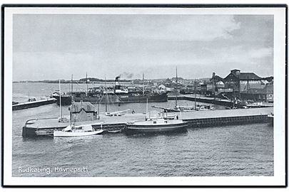 Rudkøbing, Havneparti med skibet S/S Margrete mf. Stenders no. 75700.