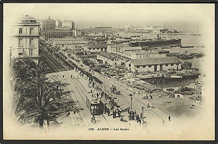 Sporvogn paa Les Quais, Algeriet. No. 188.