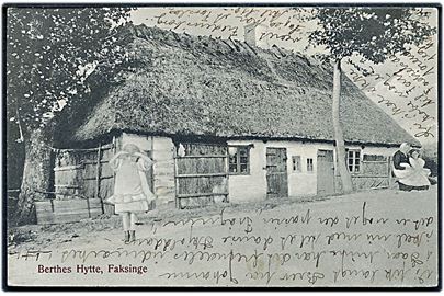 Faksinge pr. Præstø. Berthes hytte. L. Christensen no. 807.