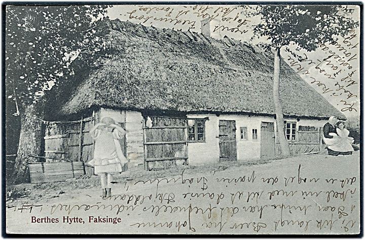 Faksinge pr. Præstø. Berthes hytte. L. Christensen no. 807.