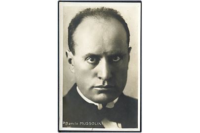 2. Verdenskrig. Benito Mussolini. II Duce. Italiensk diktator. Fotokort u/no.