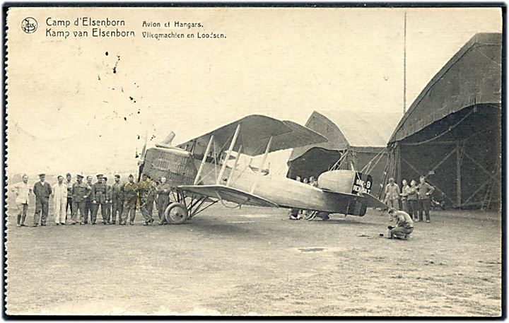 Belgisk militærflyver Renault BRE-9 i Camp d'Elsenborn.  