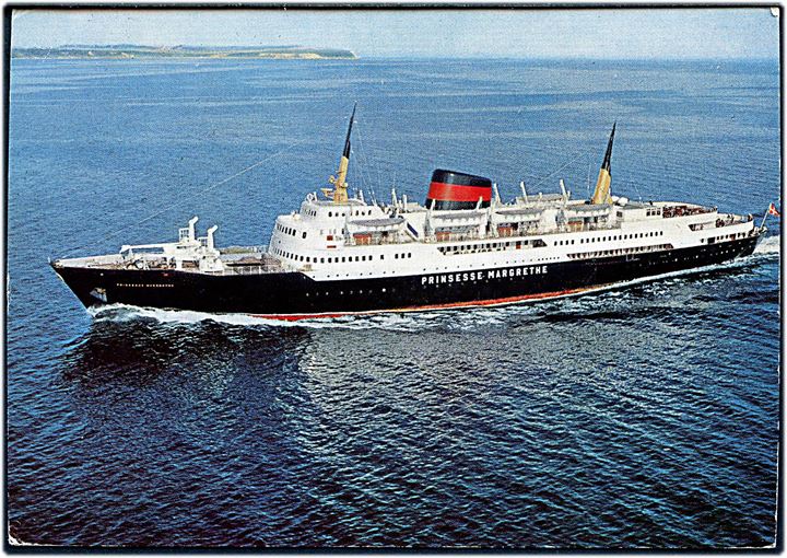 35 øre Ballet på brevkort (M/S Prinsesse Margrethe) skrevet ombord og annulleret med dansk stempel i København d. 22.7.1961 med violet skibsstempel Fra Norge til Grevie, Sverige.