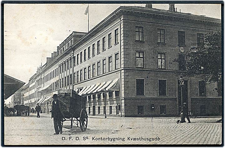 Kvæsthusgade, D.F.D.S.’s kontorbygning. Sk. B. & Kf. no. 183(?). Kvalitet 8