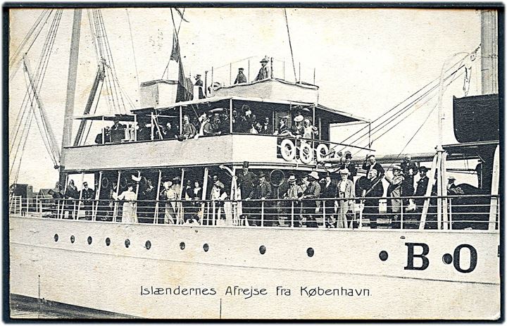 “Botnia”, S/S, DFDS. Altingets besøg i København 1906. Stenders no. 6750. Kvalitet 7