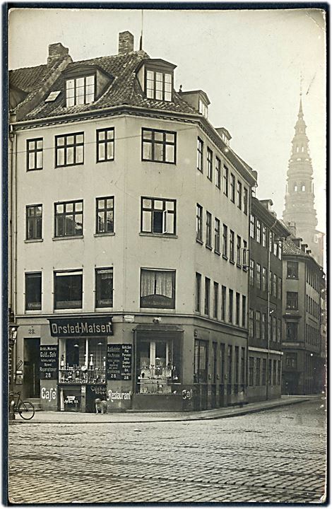 Holmens Kanal 28, Ørsted Matsen’s Guld & Sølv forretning. Fotokort no. 1864. Kvalitet 7