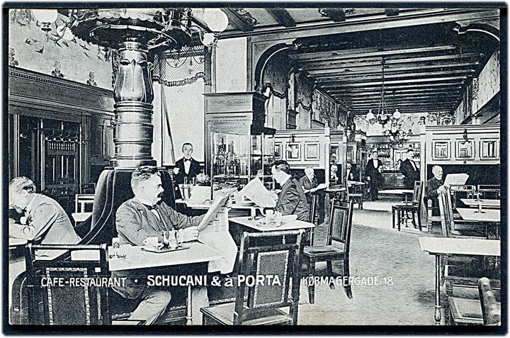 Købmagergade 18 Schucani & á Porta Cafe - Restaurant. U/no. Kvalitet 8